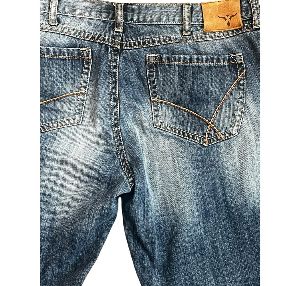 Men's Wrangler 20x Vintage Boot Cut Blue Jeans - Picture 3 of 10